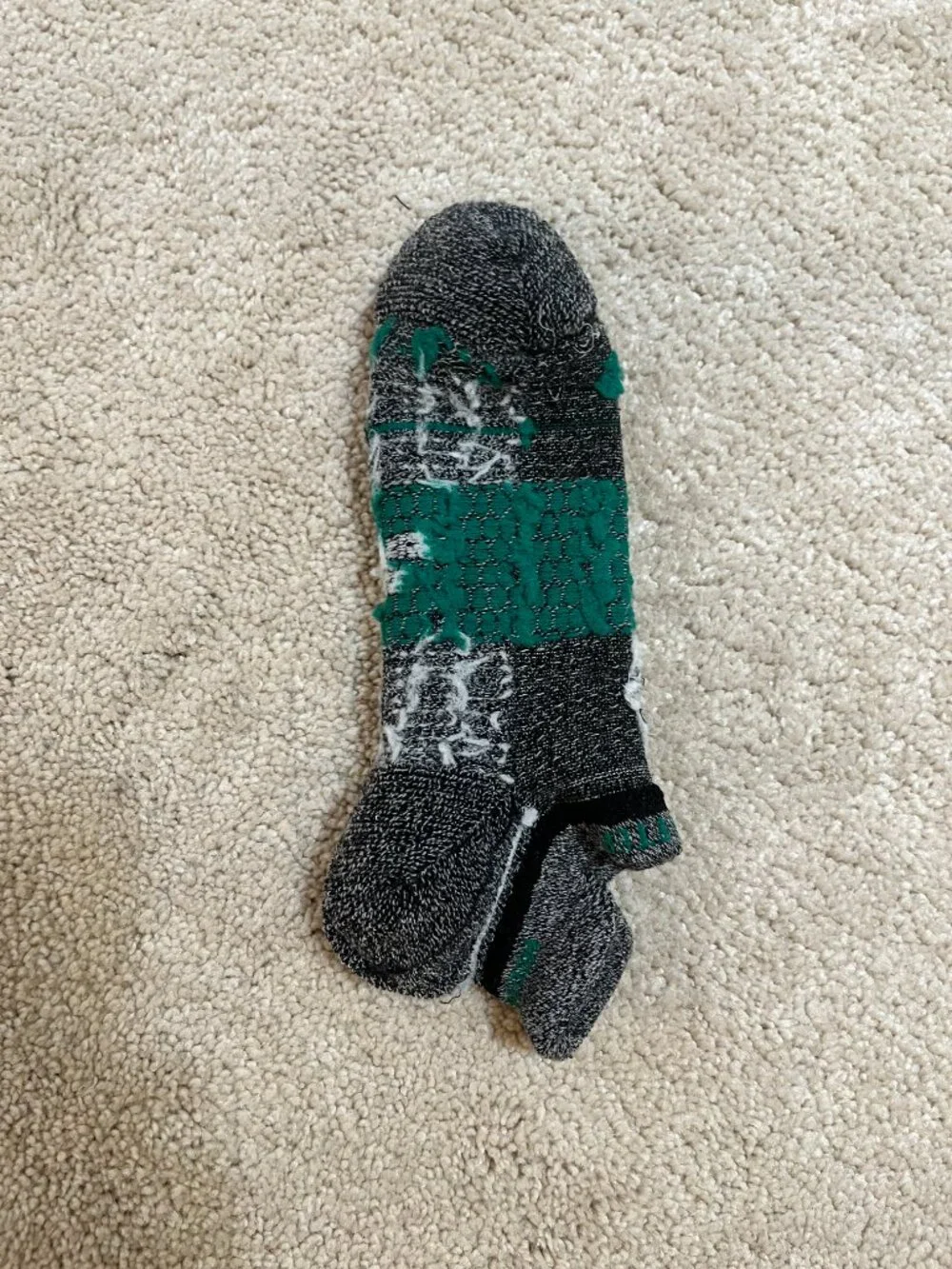 New 3 Pairs Bombas Merino Wool Hex Tec Golf Ankle Socks Med Green Grey Cushion